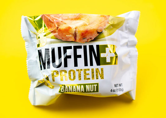 Bake City Banana Nut Muffin Plus Protein | 16g Protein in Each Protein Muffin | 4 oz - Pack of 12