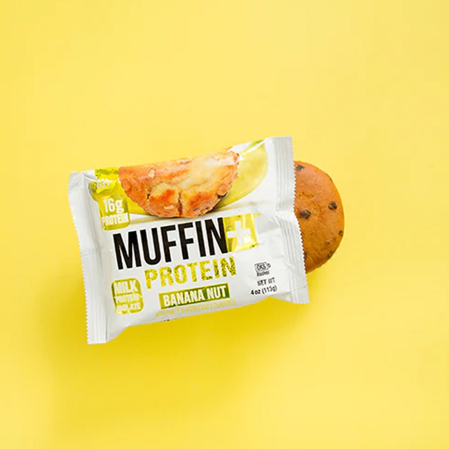 Bake City Banana Nut Muffin Plus Protein | 16g Protein in Each Protein Muffin | 4 oz - Pack of 12