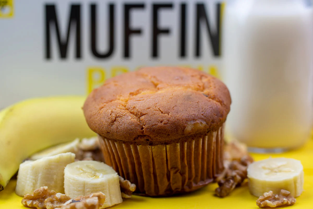 Bake City Banana Nut Muffin Plus Protein | 16g Protein in Each Protein Muffin | 4 oz - Pack of 12
