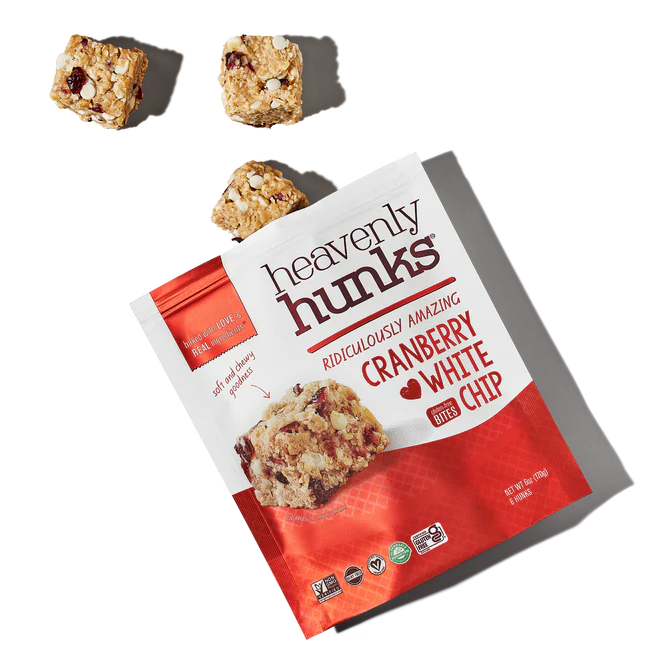 Heavenly Hunks Variety - Oatmeal Chocolate Chip, Peanut Butter Chocolate, Cranberry White Chip & Oatmeal White Chip Cookies - Pack of 4