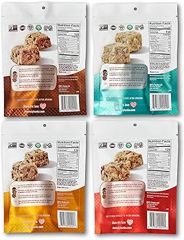 Heavenly Hunks Variety - Oatmeal Chocolate Chip, Peanut Butter Chocolate, Cranberry White Chip & Oatmeal White Chip Cookies - Pack of 4