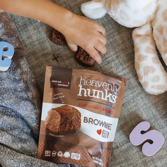 Heavenly Hunks Variety Oatmeal Chocolate Chip, Peanut Butter Chocolate & Brownie Bites - Pack of 6