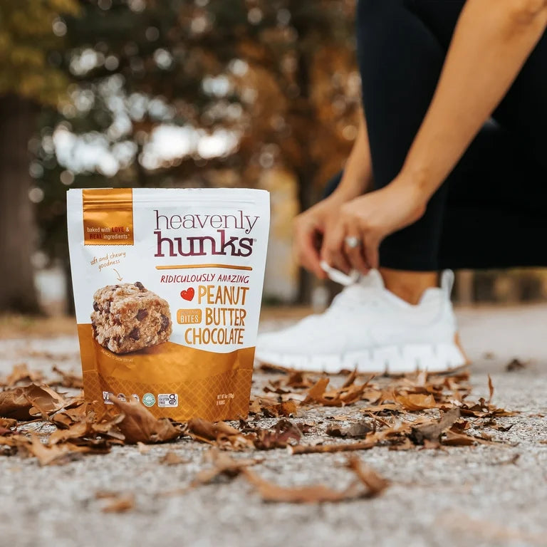 Heavenly Hunks Variety Oatmeal Chocolate Chip, Peanut Butter Chocolate & Brownie Bites - Pack of 6
