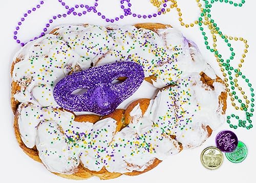 Traditional King Cake by Nonna Randazzos with Gift Box