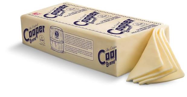 Cooper® CV Sharp White American Cheese — 5 lb Loaf