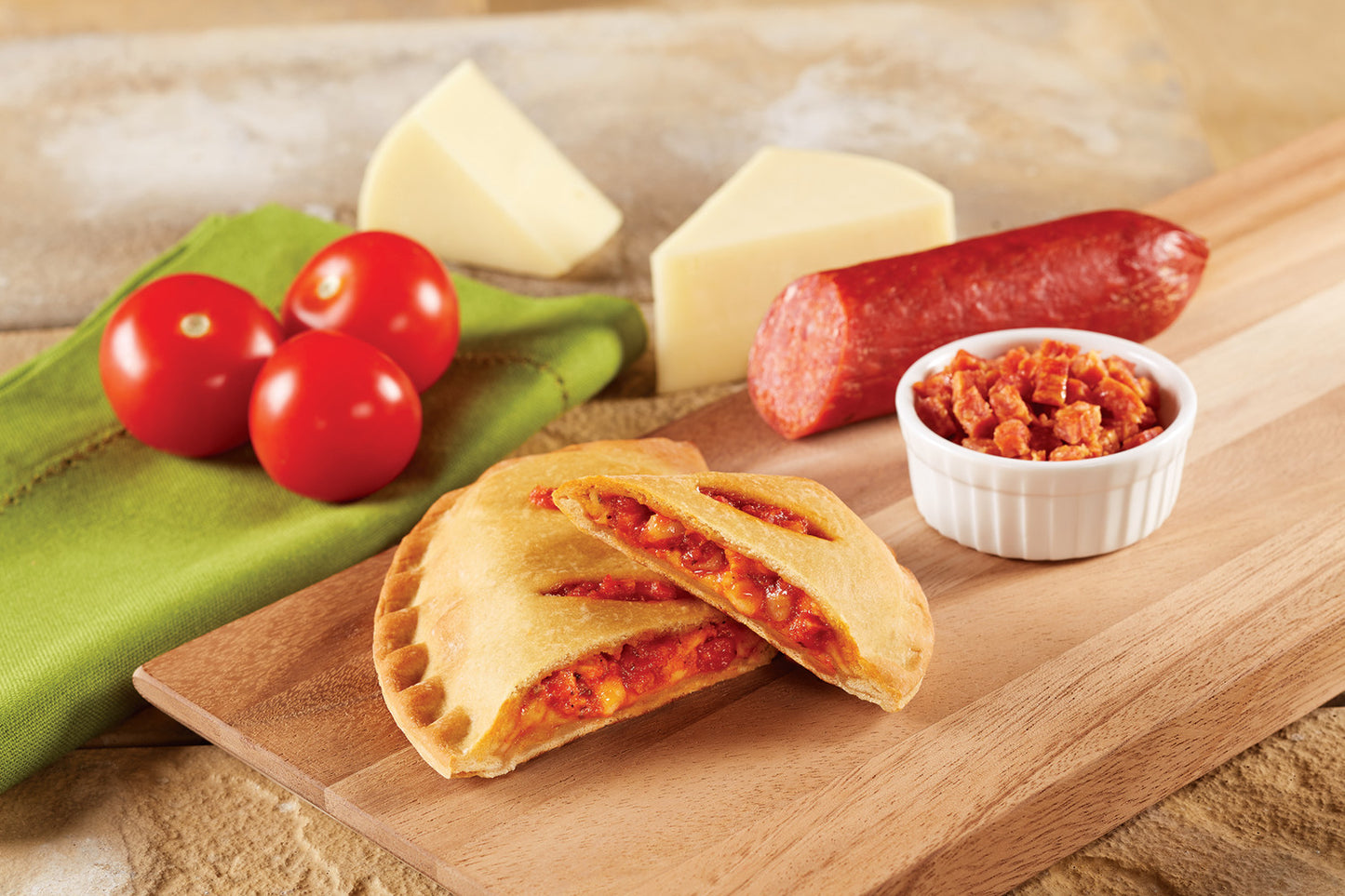 Whole Grain Three Cheese Calzone, 4.69 oz - 60/Case
