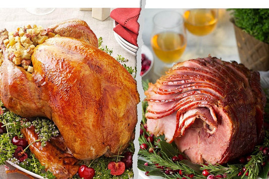 Farm Holiday Tradition — Organic Whole Turkey & 1/2 Ham