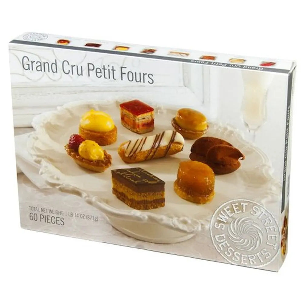 Sweet Street European Grand Cru Petit Fours Variety Assortment, 60 Slice - 120/Case
