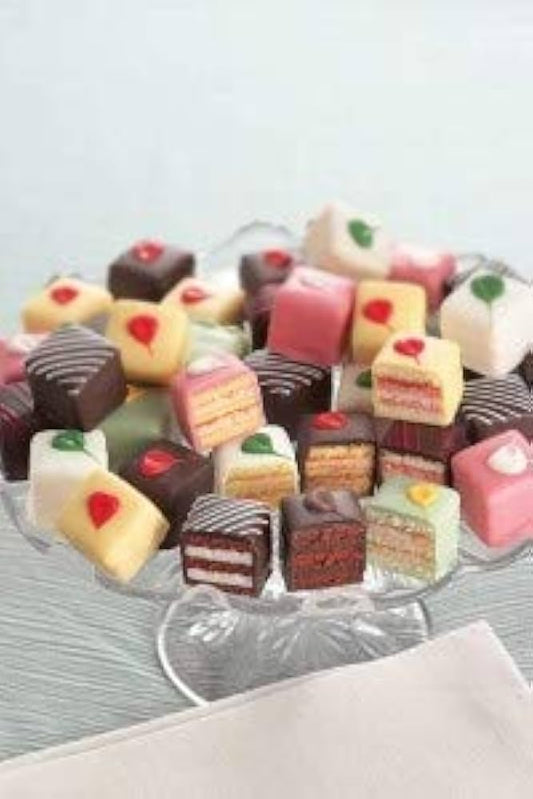 Assorted Petit Fours French Gourmet Frozen Variety Bite Size Desserts, Set of 8 Trays – 480 Pieces
