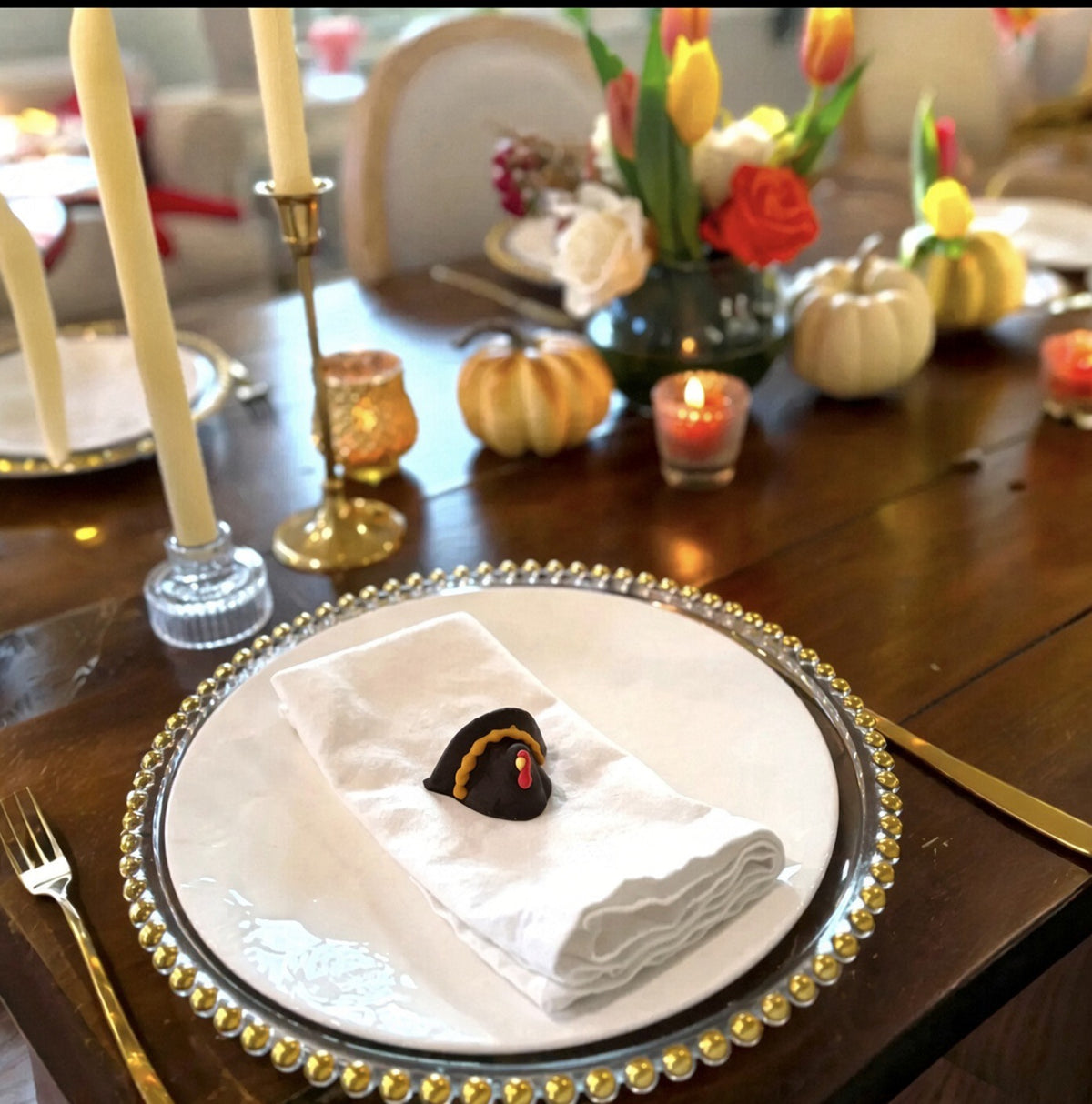 Chocolate Turkey Place Settings – Set of 8 | Milk, Dark or White