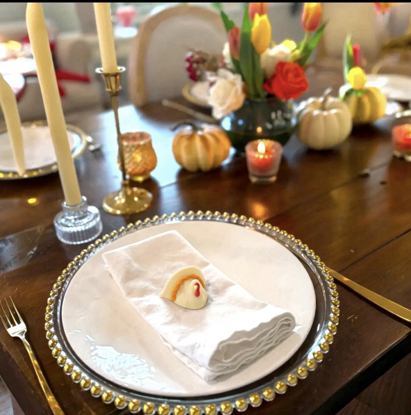 Chocolate Turkey Place Settings – Set of 8 | Milk, Dark or White