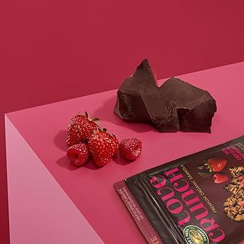 Love Crunch Organic Dark Chocolate & Red Berries Granola, Non-GMO, Fair Trade - Pack of 3