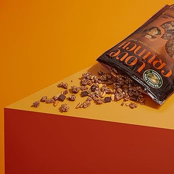 Love Crunch Organic Dark Chocolate & Peanut Butter Granola, Non-GMO, Fair Trade - Pack of 3