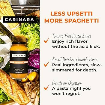 Carinara Tomato-Free Pasta Sauce Variety Pack – 25 oz, Pack of 3