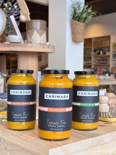 CARINARA Tomato-Free Pasta Sauce Variety Pack – Carrot-Based Marinara Alternative with Garlic, Onion & Basil, Vegan, Gluten-Free, Low-Acid, No Sugar - Pack of 3