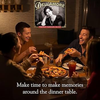 Dell'Amore Premium Marinara Sauce, Homemade Low Sodium, Tomato Basil Pasta Sauce - No Added Sugar - Pack of 6