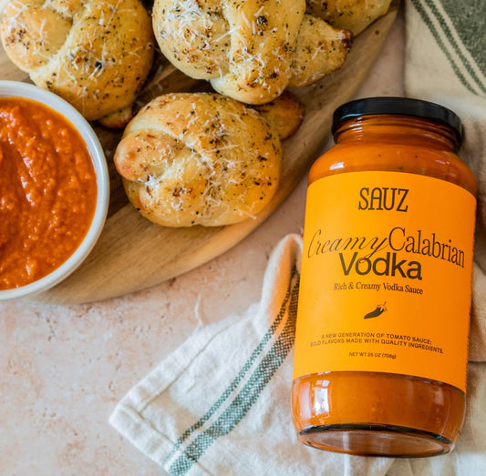 Sauz Creamy Calabrian Vodka Sauce | Clean Ingredients, No Seed Oils, Gluten Free - Pack of 2