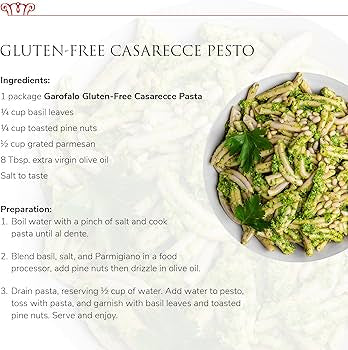 Garofalo - Premium Gluten-Free Casarecce Pasta, Italian Made, Corn, Rice, Potato & Quinoa Blend, Bronze-Drawn, Al Dente - Pack of 2