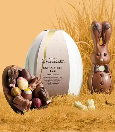 Hotel Chocolat Chocolate Easter Egg, Easter 2026 - Extra Thick Shell – Luxury Gourmet Easter Gift - Pattisserie