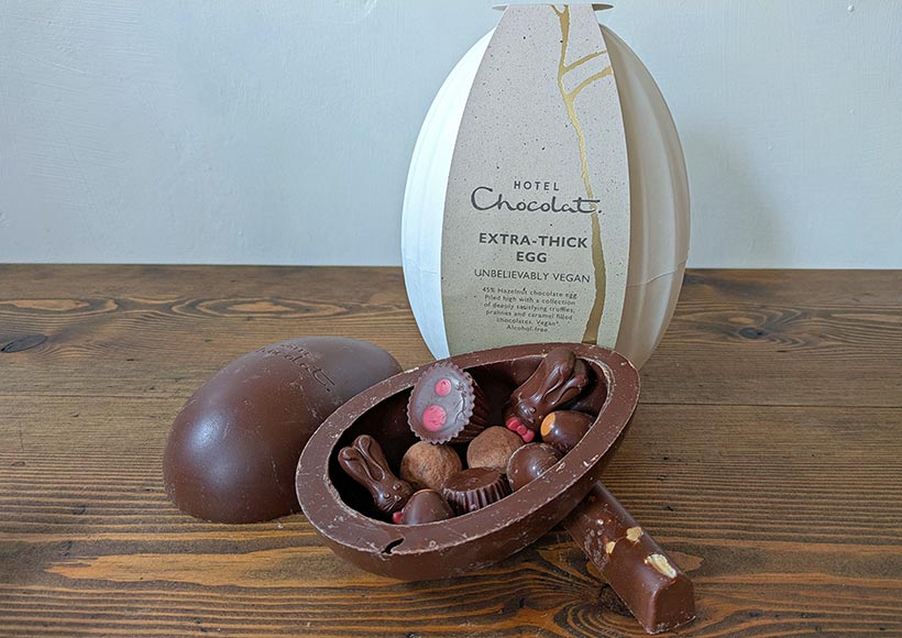 Hotel Chocolat Chocolate Easter Egg, Easter 2026 - Extra Thick Shell – Luxury Gourmet Easter Gift - Vegan