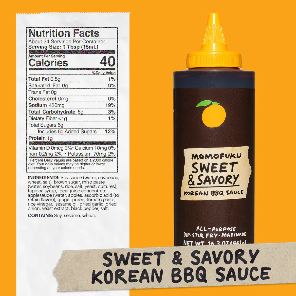 Momofuku Sweet And Savory Korean BBQ Sauce, 16.3 oz - 6/Case