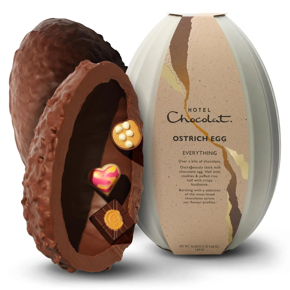 Hotel Chocolat Chocolate Easter Egg, Easter 2026 - Everything Ostrich Egg - Filled with our best loved truffles