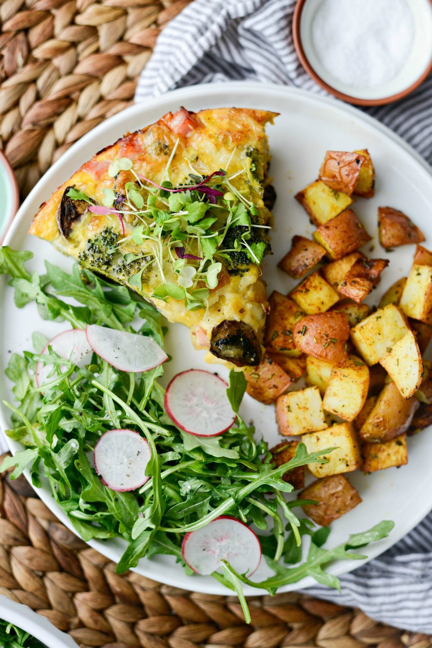 Crustless Quiche with Broccoli & Gruyère, 9”
