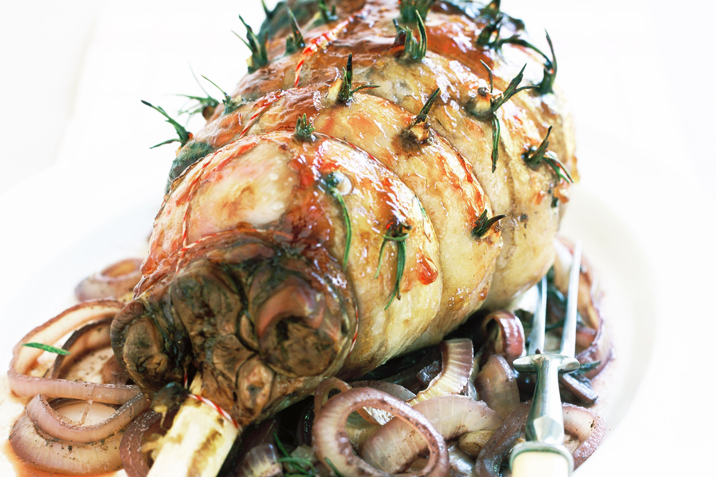 Stuffed Lamb Roast with Garlic & Rosemary