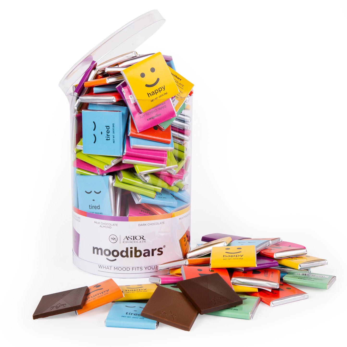 Moodibars Assorted Squares, Tub of 120 Pieces