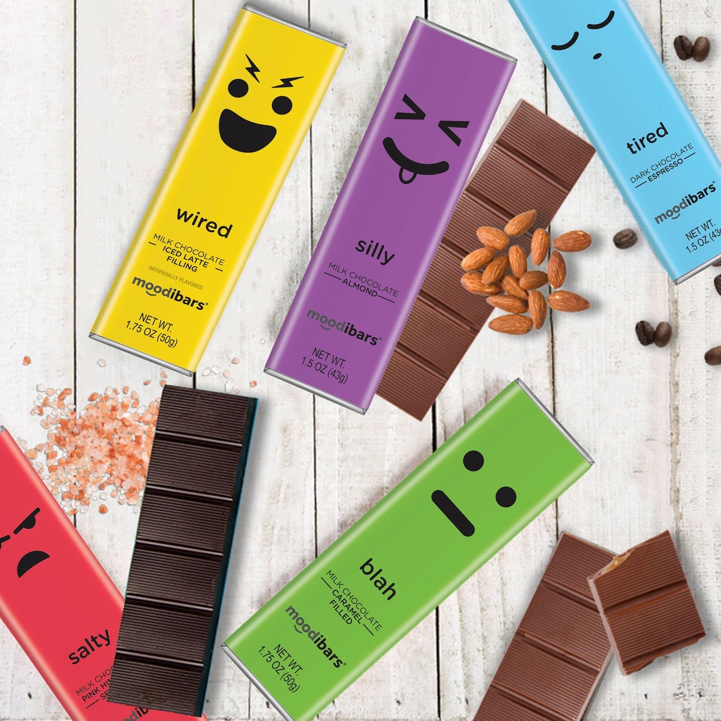 Spring Darling Moodibar - Milk Chocolate Peanut Butter Filled Bar - Pack of 2
