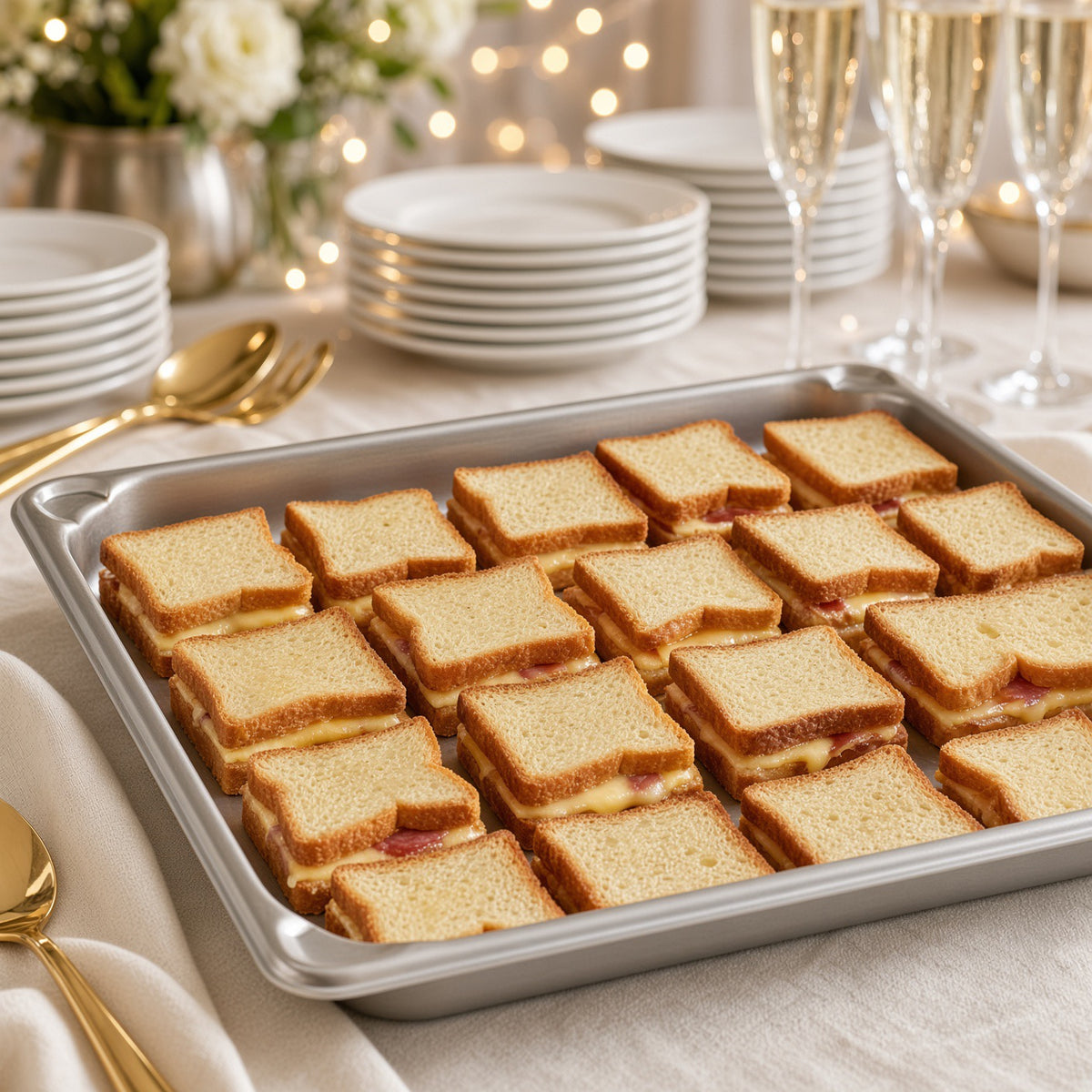 Mini Bacon Grilled Cheese Sandwiches - Les Chateaux de France - 90/Case
