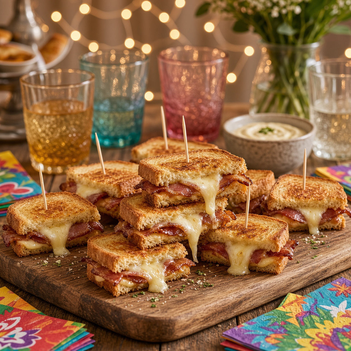 Mini Bacon Grilled Cheese Sandwiches - Les Chateaux de France - 90/Case
