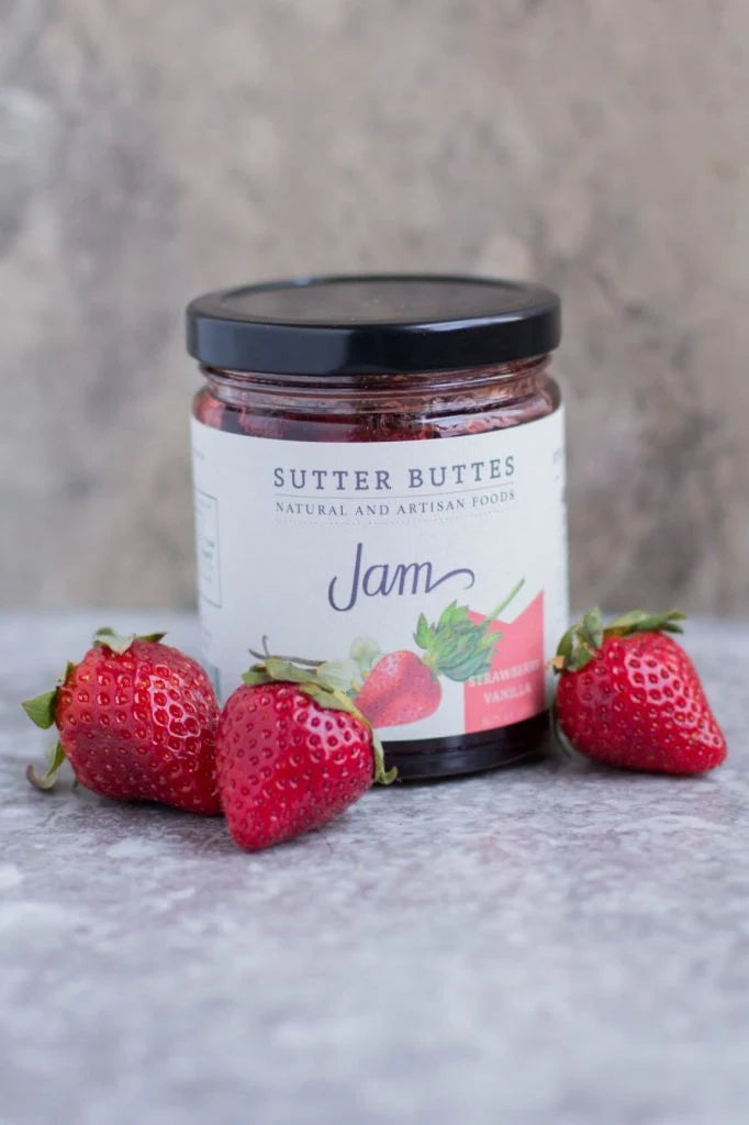 Organic Strawberry Vanilla Bean Jam | Small-Batch Artisan Preserve