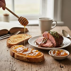 Heather Hills Farm Scottish Marmalade with Heather Honey, 11.6 oz - Handmade Fine-Cut Orange Marmalade Jam