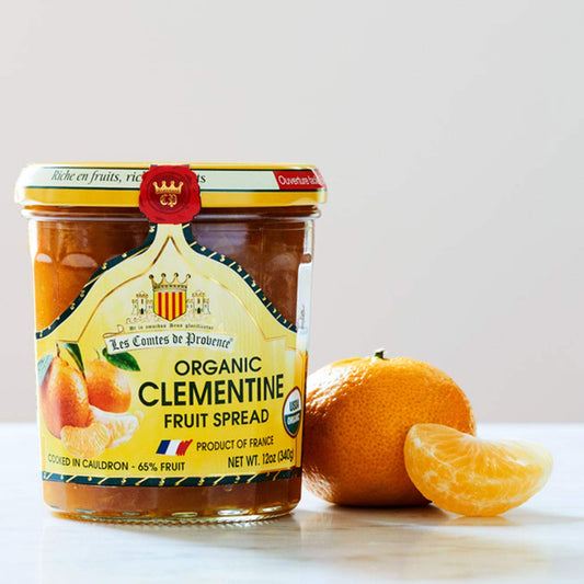 Organic Clementine Orange Marmalade Jam Spread – Made in France Traditional Jam Non GMO, Gluten Free, 12 oz
