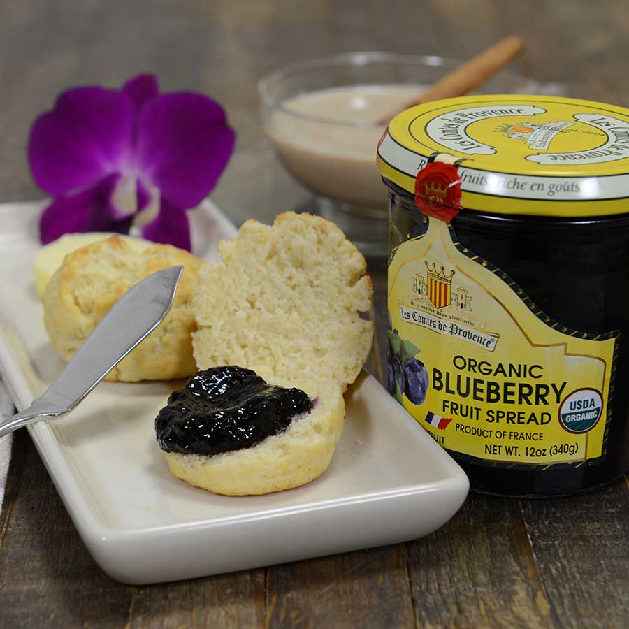 Organic Organic French Assorted Jam Collection - Blueberry, Red Fruits, Apricot, Raspberry, Strawberry – Made in France Traditional Jam Non GMO, Gluten Free, 12 oz