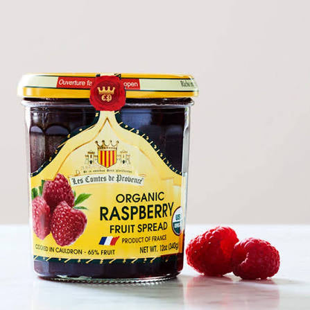 Organic Organic French Assorted Jam Collection - Blueberry, Red Fruits, Apricot, Raspberry, Strawberry – Made in France Traditional Jam Non GMO, Gluten Free, 12 oz