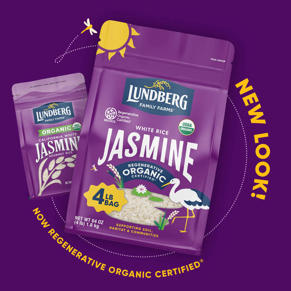 Organic Jasmine White Rice - Gluten Free, Vegan, Kosher, Non-GMO