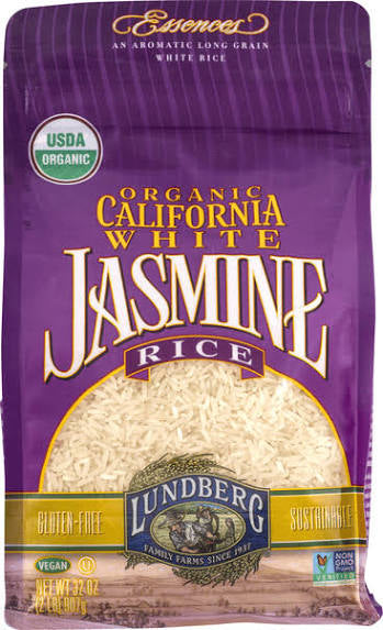 Organic Jasmine White Rice - Gluten Free, Vegan, Kosher, Non-GMO