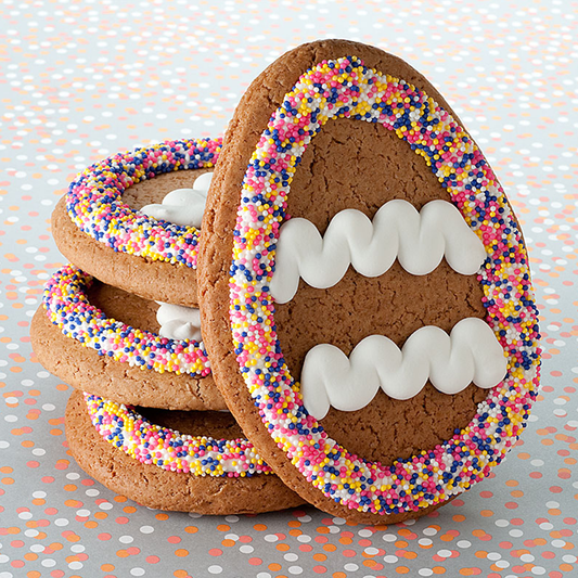 Egg-Shaped Gingerbread Cookies