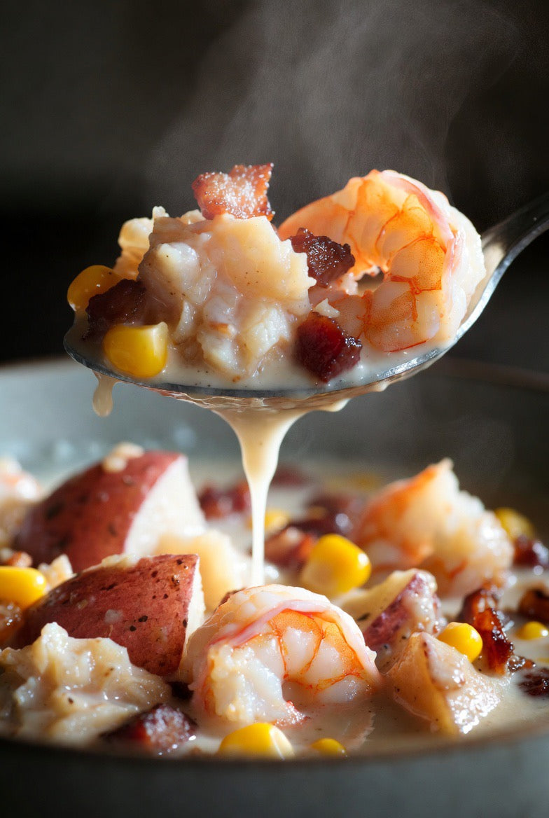 Fresh Grouper and Shrimp Chowder