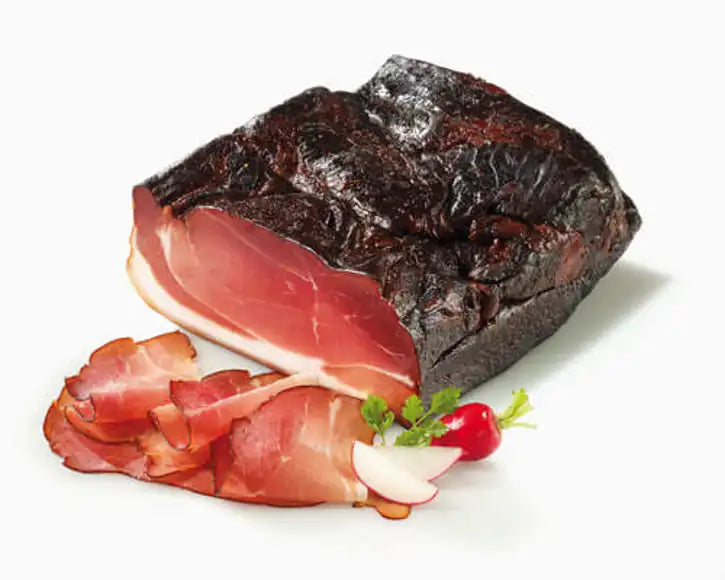 German Schwarzwälder Schinken Sliced Smoked Black Forest Ham, Adler