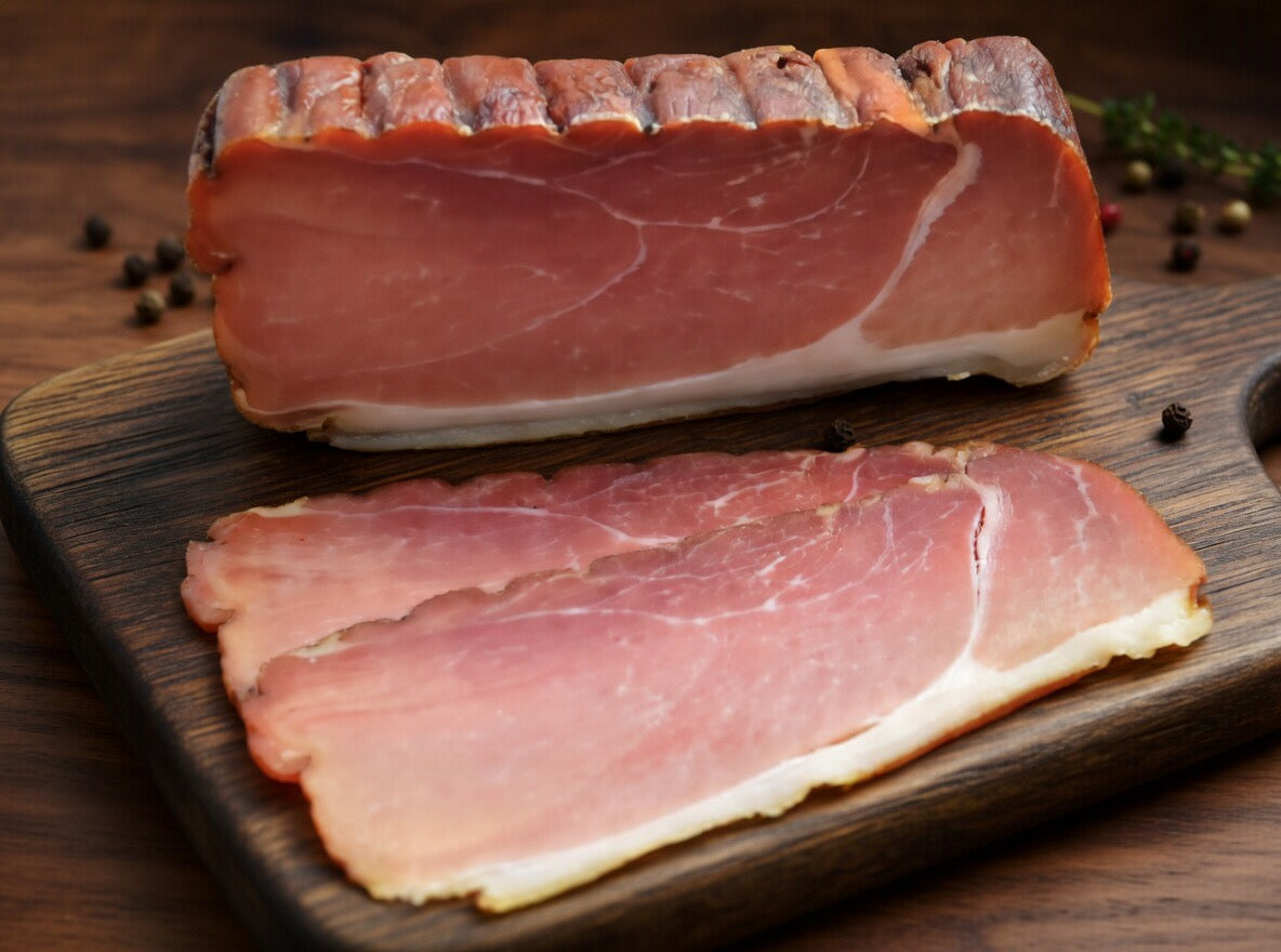 German Schwarzwälder Schinken Whole Smoked Black Forest Ham Block