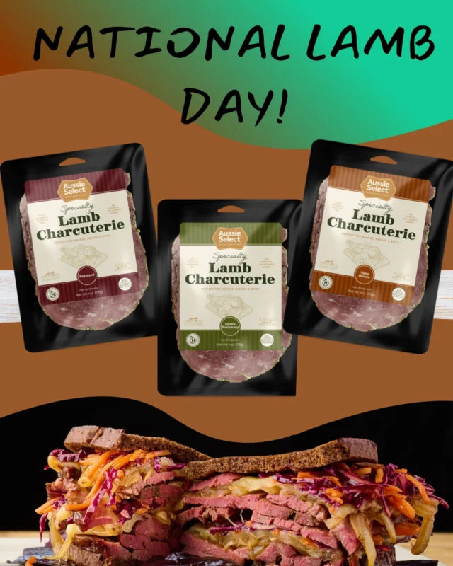 Lamb Tikka Masala Sliced Charcuterie, Fully Cooked, Grass-Fed, Halal - Warm Masala Spice Blend Rub - 8/Case