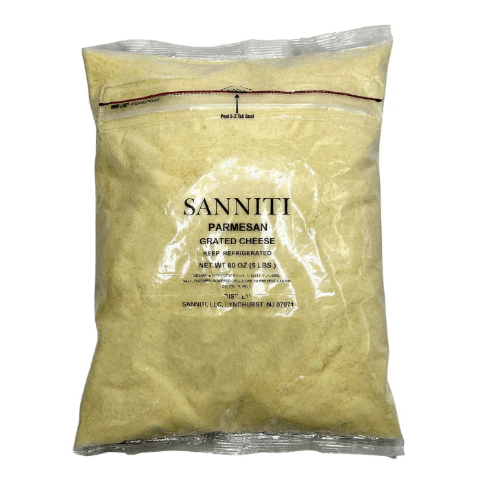 Sanniti Grated Parmesan Cheese, 5 lb