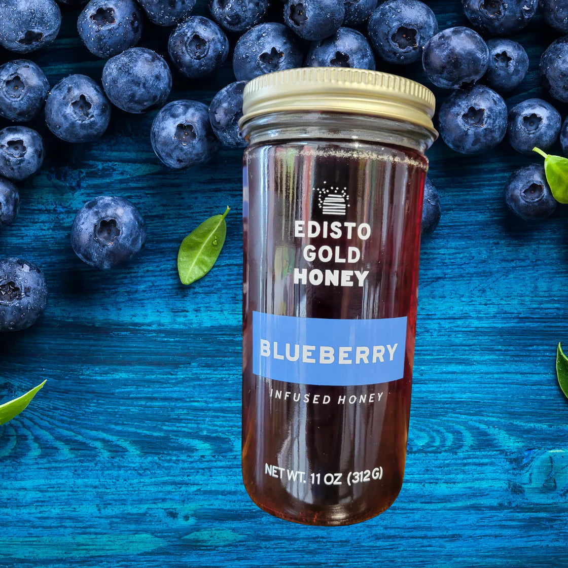 Edisto Gold Honey – Lavender, Vanilla & Blueberry Infused Raw Honey 3-Pack Gift Set