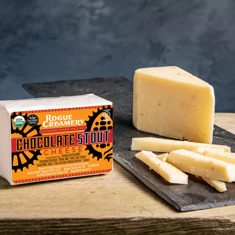 Organic Chocolate Stout Cheddar Cheese, 8 oz