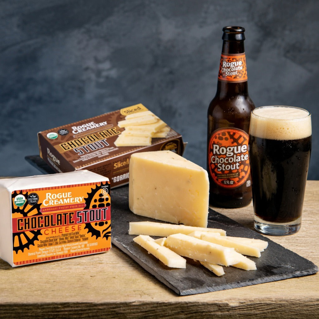 Organic Chocolate Stout Cheddar Cheese, 8 oz