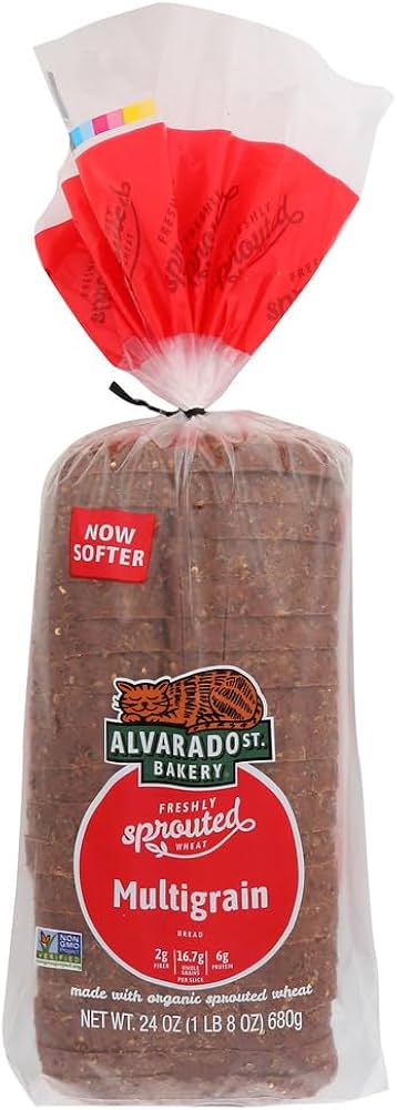 Alvarado Street Bakery Organic Sprouted Wheat Multi-Grain Bread - 6/Case