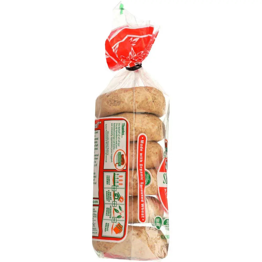 Alvarado Street Bakery Organic Sprouted Wheat Sesame Bagels - 6/Case